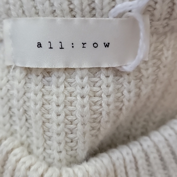 All:row Sleeveless Halter Neck Ruffled Polka Dot Trim Hem Sweater Mini Dress S - Picture 5 of 5